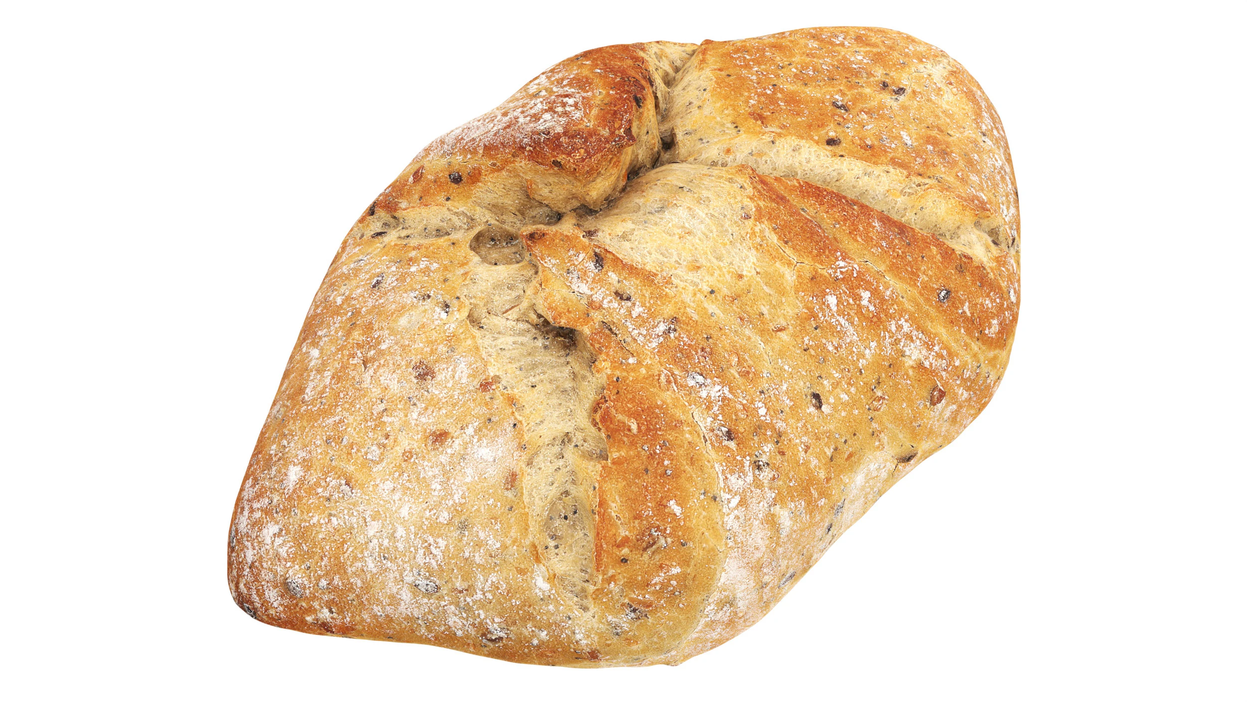 Loaf of artisanal white bread 3D Model .c4d .max .obj .3ds .fbx .stl .blend