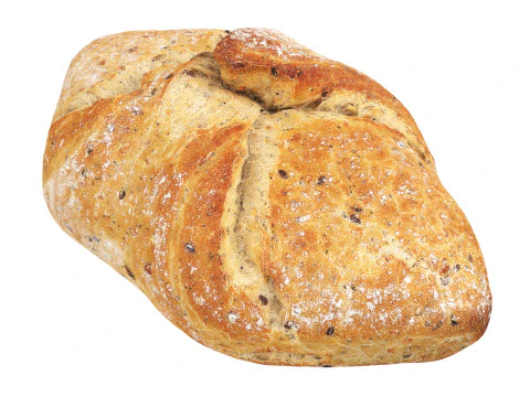 Loaf of artisanal white bread 3D Model