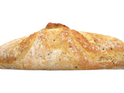 Loaf of artisanal white bread 3D Model