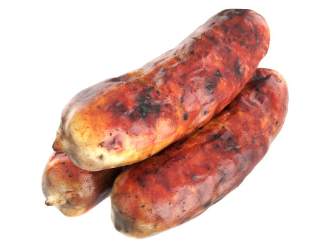 Pork sausage roasted Modelo 3D