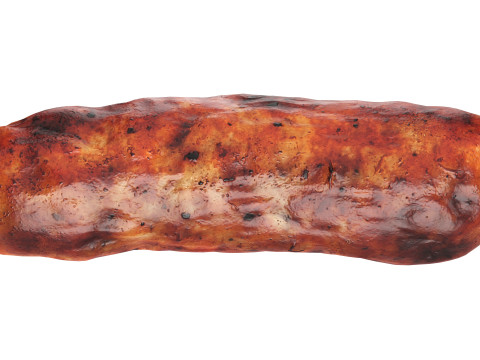 Pork sausage roasted Modello 3D