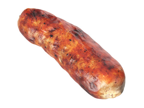 Pork sausage roasted Modello 3D