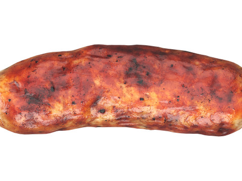 Pork sausage roasted Modello 3D