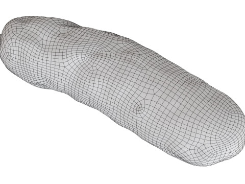Pork sausage roasted Modello 3D