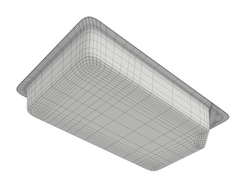 Pork sausages raw in packaging 3Dモデル