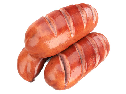 Pork smoked sausage grilled Modelo 3D