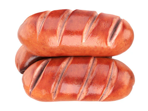 Pork smoked sausage grilled 3D Model