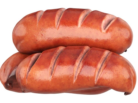 Pork smoked sausage grilled 3D Model