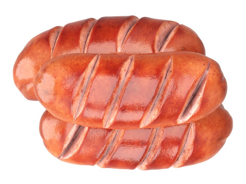 Pork smoked sausage grilled 3D 模型