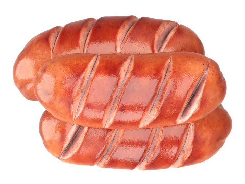 Pork smoked sausage grilled 3D Model