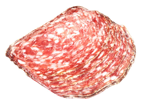 Salami Salchichon sliced in packaging 3D 모델