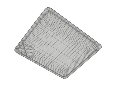 Salami Salchichon sliced in packaging 3D Model
