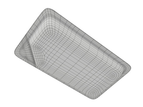 Salami sausage sliced in packaging Modello 3D