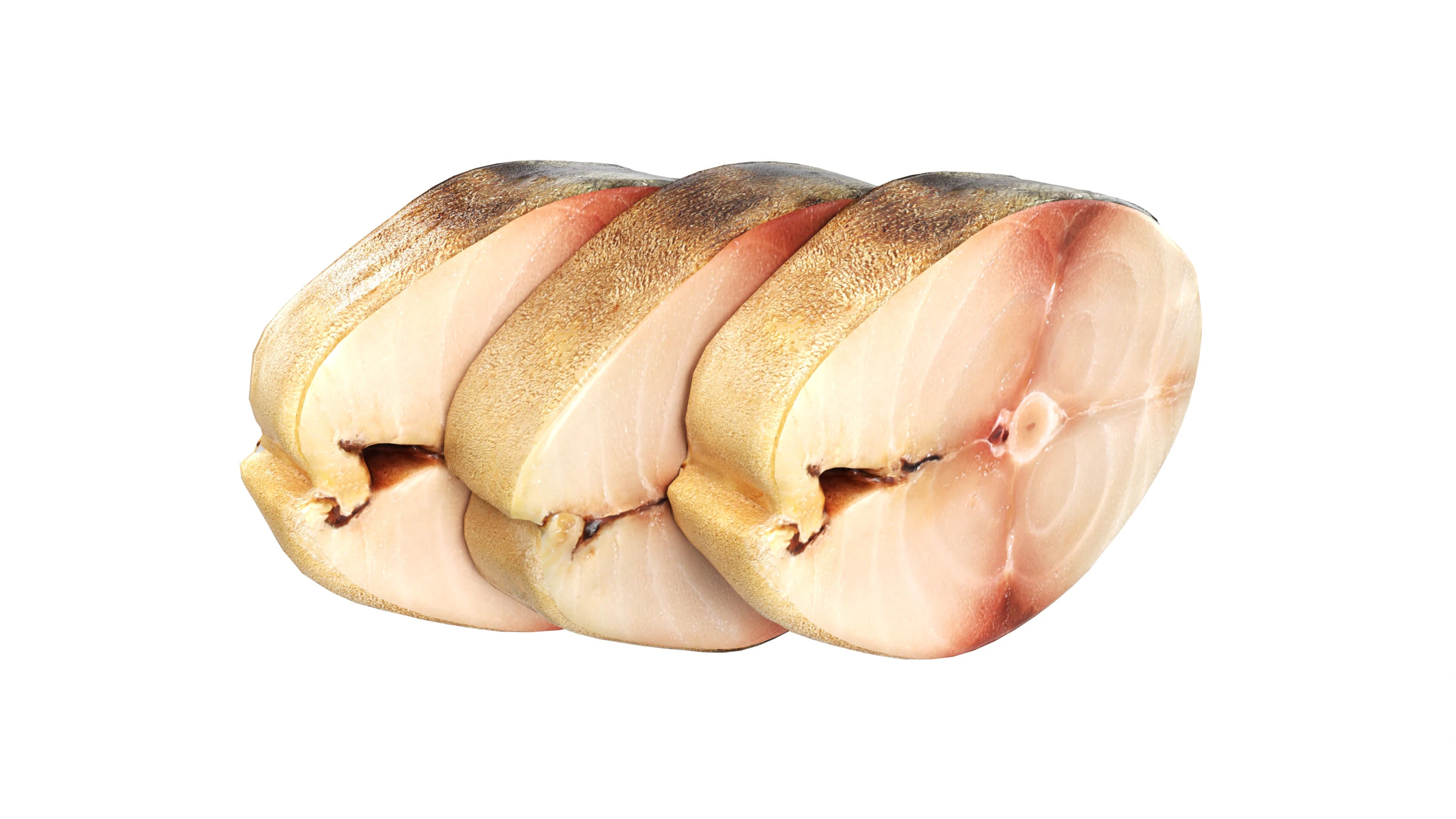 Smocked mackerel slices 3D Model .c4d .max .obj .3ds .fbx .stl .blend