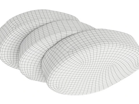 Smocked mackerel slices 3D Model