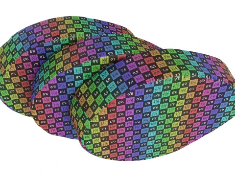 Smocked mackerel slices 3D Model