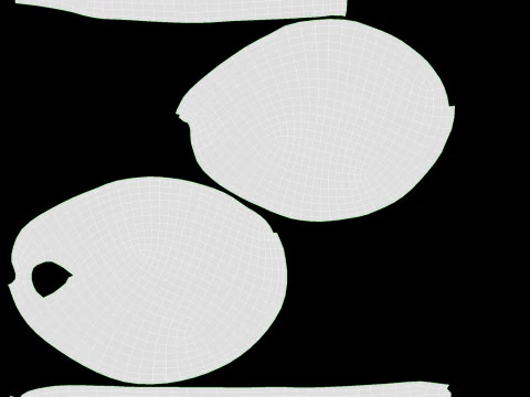 Smocked mackerel slices 3D Model