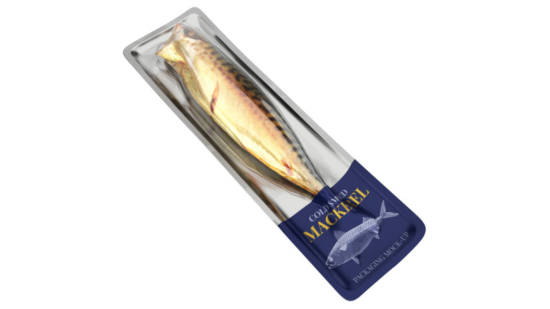 Smoked mackerel in packaging 3D Model .c4d .max .obj .3ds .fbx .stl .blend 
