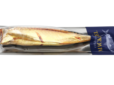 Smoked mackerel in packaging 3D Model
