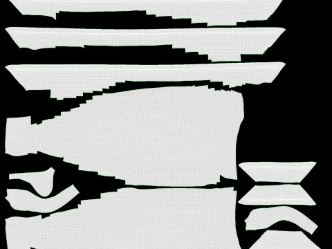 Gerookte makreel in verpakking 3D Model