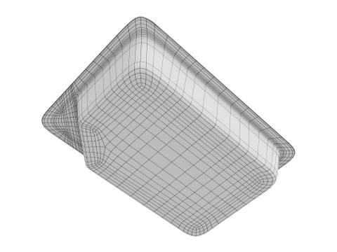 Smoked small chicken leg in packaging 01 Modello 3D