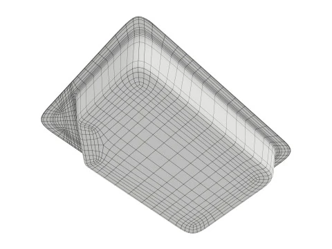 Smoked small chicken leg in packaging 01 3D Model