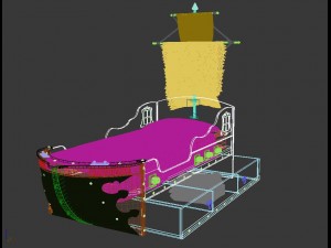 black pirate - kids bed Modello 3D