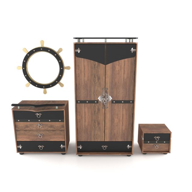 piratefurnitureforkidsbedroom 3Dモデル .c4d .max .obj .3ds .fbx .stl .blend 