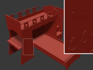 tonyx-bunkbed for kids 3D Model