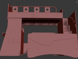 tonyx-bunkbed for kids 3D Model