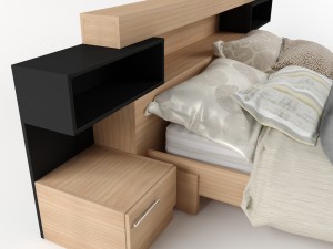 saye bed furniture porsche design 3D 모델