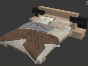saye bed furniture porsche design 3D Model