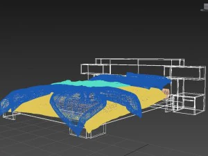 saye bed furniture porsche design 3D Model