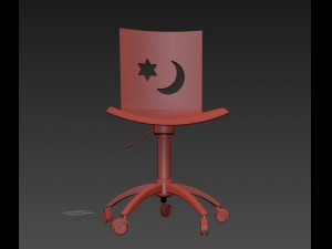 moon star chair 3D Model