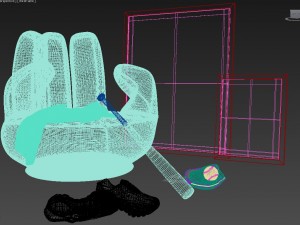 baseballhandysofa 3Dモデル