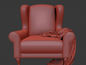 879-armchair 3D Модель