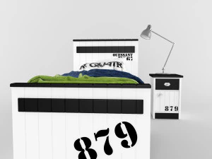 879bednight stand 3D Model