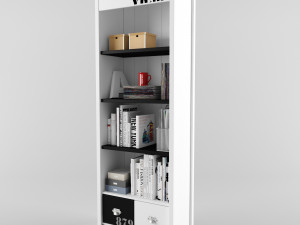 879-bookcase 3D Модель