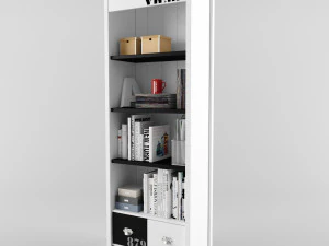 879-libreria Modello 3D
