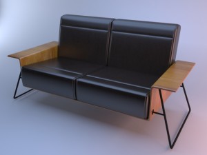 sofa dronn 3D 모델