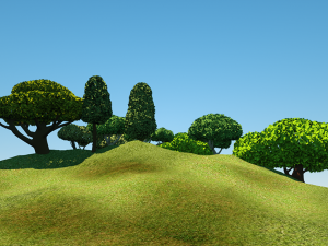 a pack of 10 trees Modèle 3D