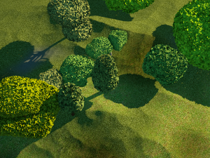 a pack of 10 trees Modèle 3D