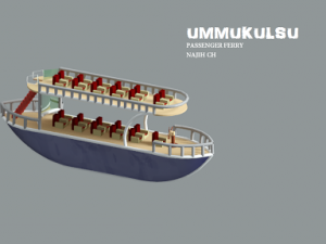 passenger ferry ummukulsu 3D Model