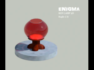 lumin&aacute;ria de cama Modelo 3D