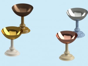 drinking glasses Model 3D