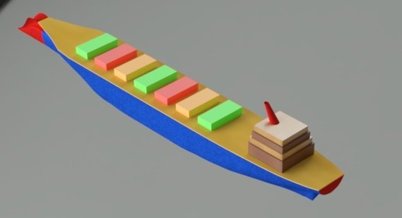 cargo ship 3D Model .c4d .max .obj .3ds .fbx .stl .blend 