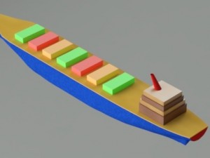cargo ship 3D Model