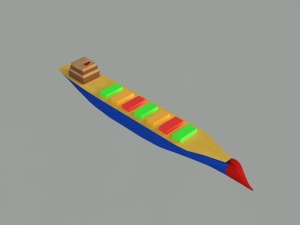 cargo ship 3D Model