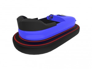 bumper car for attractions Modello 3D