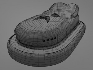 bumper car for attractions Modello 3D